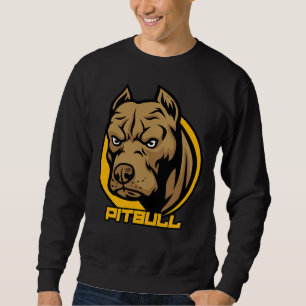 Pitbull Face Cool Pitties Pet Ereders Doggie Dog L Trui