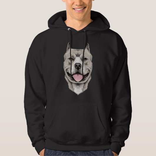 Pitbull Face Hoodie (Voorkant)