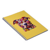 Pitbull Flower Face Hondenliefhebber Journal Notitieboek (Rechterzijde)