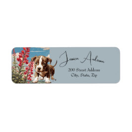 Pitbull & Flowers Retouradreslabel Etiket