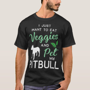 Pitbull Funny Vegan, eigenaar van Hondenliefhebber T-shirt