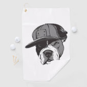Pitbull Gangster Golfhanddoek (Insitu)