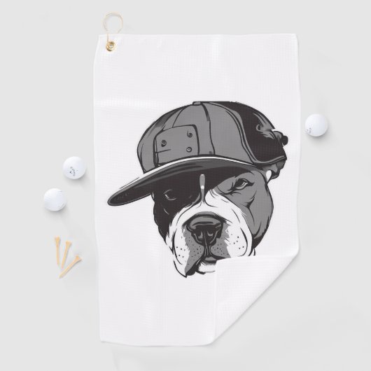 Pitbull Gangster Golfhanddoek (Insitu)