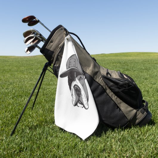 Pitbull Gangster Golfhanddoek (Groen)