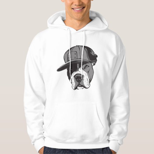 Pitbull Gangster Hoodie (Voorkant)