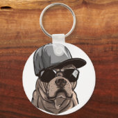 Pitbull Gangster Sleutelhanger (Voorkant)