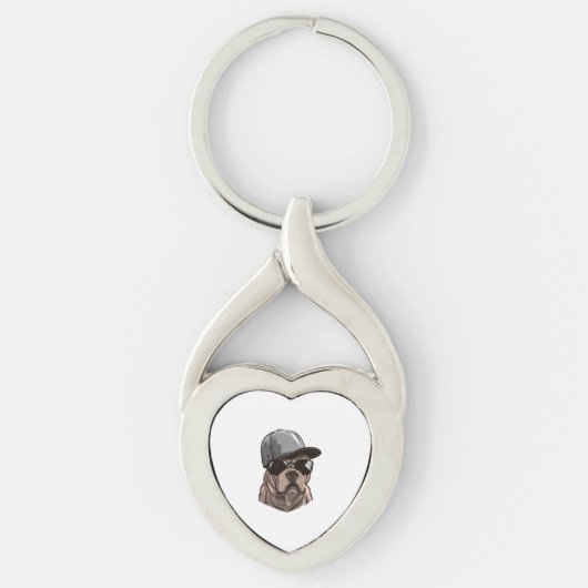 Pitbull Gangster Sleutelhanger (Voorkant)