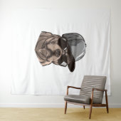 Pitbull Gangster Wandkleed (In Situ (horizontaal))