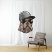 Pitbull Gangster Wandkleed (In situ)