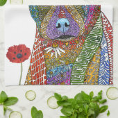 Pitbull Gemengde Ras Hond Keuken Handdoek (Gevouwen)