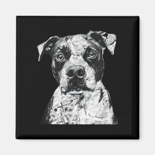 Pitbull Gezicht Schattige Hondenliefhebber Mannen  Magneet