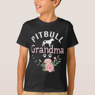 Pitbull Grandma Gifts Womens Mom Pitbull Dog T-shirt