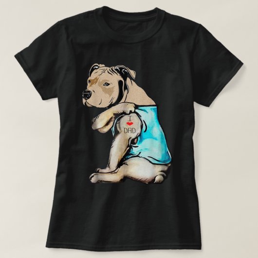 Pitbull Granny Pit Bull Terrier Dog Pibble T-shirt (Design voorkant)