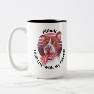 Pitbull grappige citaat Mok van tweetone koffie