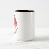 Pitbull grappige citaat Mok van tweetone koffie (Center)