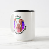 Pitbull grappige citaat Mok van tweetone koffie (Voorkant links)