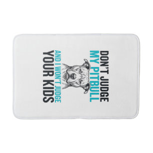 Pitbull Grappige Quote Vintage Gravure Hond Design Badmat