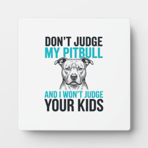 Pitbull Grappige Quote Vintage Gravure Hond Design Fotoplaat