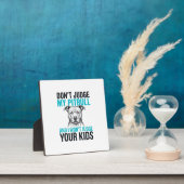 Pitbull Grappige Quote Vintage Gravure Hond Design Fotoplaat (Insitu)