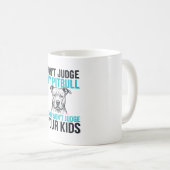 Pitbull Grappige Quote Vintage Gravure Hond Design Koffiemok (Voorkant rechts)