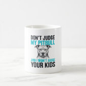 Pitbull Grappige Quote Vintage Gravure Hond Design Koffiemok (Center)