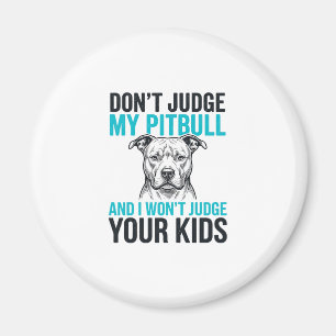 Pitbull Grappige Spreuk Vintage Gravure Hond Desig Magneet