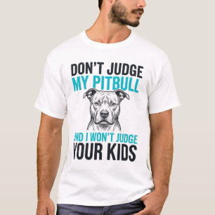 Pitbull Grappige Spreuk Vintage Gravure Hond Desig T-shirt