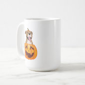 Pitbull Halloween Coffee Mok (Voorkant links)