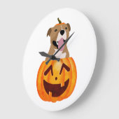 Pitbull Halloween Grote Klok (Hoek)