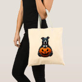 Pitbull Halloween - Jack op Lantaarn Tote Bag (Voorkant (product))