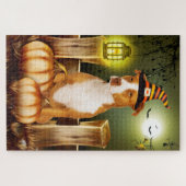 Pitbull Halloween puzzel (Horizontaal)