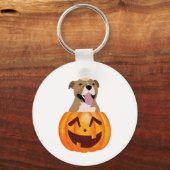 Pitbull Halloween Sleutelhanger (Achterkant)