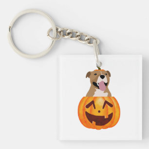 Pitbull Halloween Sleutelhanger
