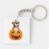 Pitbull Halloween Sleutelhanger (Achterkant)