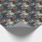 Pitbull Halloween Spooky Wrapping Paper Cadeaupapier (Hoek)