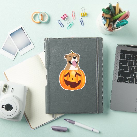 Pitbull Halloween Sticker (iPad Cover)