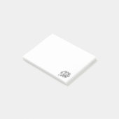 pitbull handgetekende foto hond dierenliefhebber p post-it® notes (Schuin)