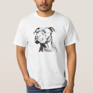 Pitbull Head & Neck Outline 'Vind het niet erg om  T-shirt