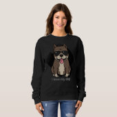 Pitbull hond 265 trui (Voorkant volledig)
