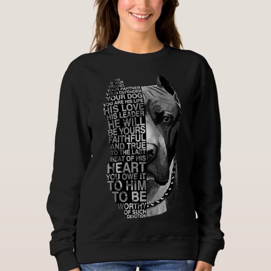 Pitbull hond 29 trui (Voorkant)