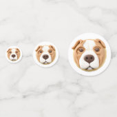 Pitbull Hond 3D Geïnspireerd Confetti (Voorkanten)