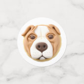 Pitbull Hond 3D Geïnspireerd Confetti (Kleine voorkant)