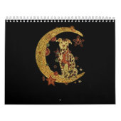 Pitbull hond en maan kalender (Hoes)