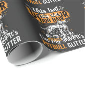 Pitbull-hond Haar Glitter Grappige Hond Cadeaupapier (Rol Hoek)