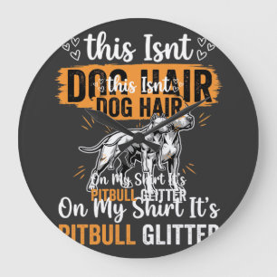 Pitbull Hond Haar Glitter Grappige Hond Grote Klok