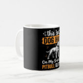 Pitbull-hond Haar Glitter Grappige Hond Koffiemok (Voorkant links)
