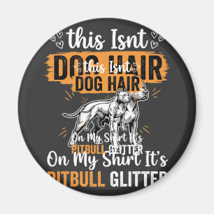 Pitbull-hond Haar Glitter Grappige Hond Magneet