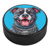 Pitbull hond hockey puck (3/4)