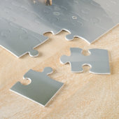 Pitbull Hond in Sneeuw Kerstmis Legpuzzel (Zijkant)