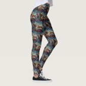 Pitbull Hond Kerst Feestelijk Leggings (Rechts)